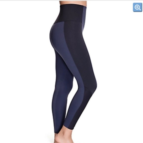Squeem Rio Active Shaping Leggings in Blue Grey - Picture 1 of 7